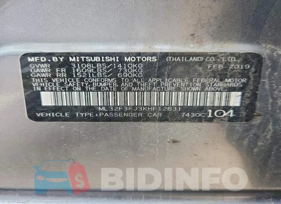 ML32F3FJ3KHF12631 Photo# 12