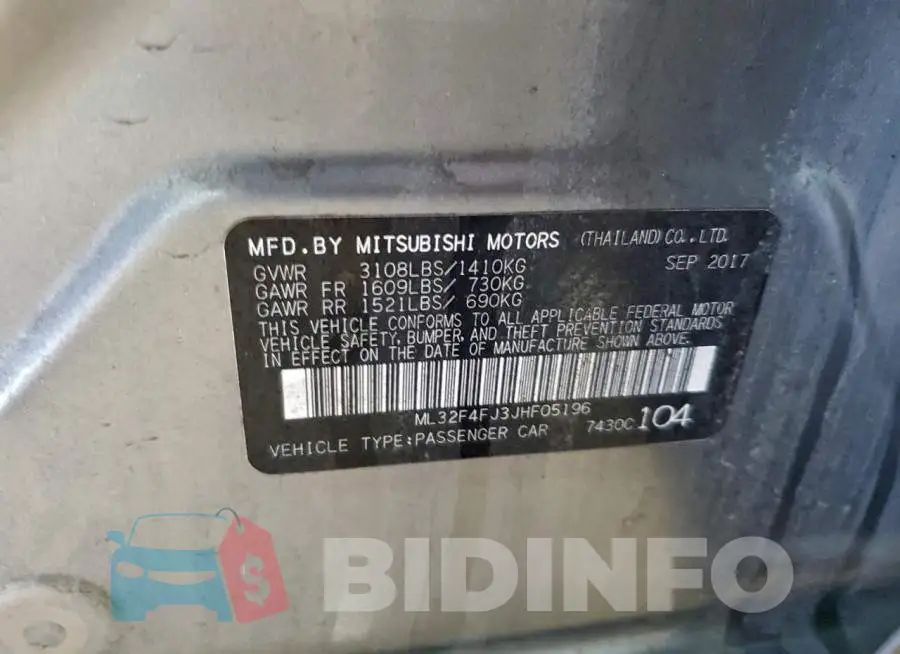 ML32F4FJ3JHF05196 Photo# 12