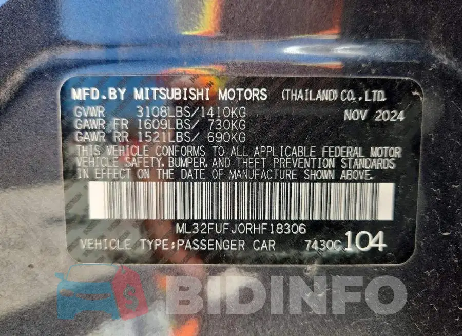 ML32FUFJ0RHF18306 Photo# 12