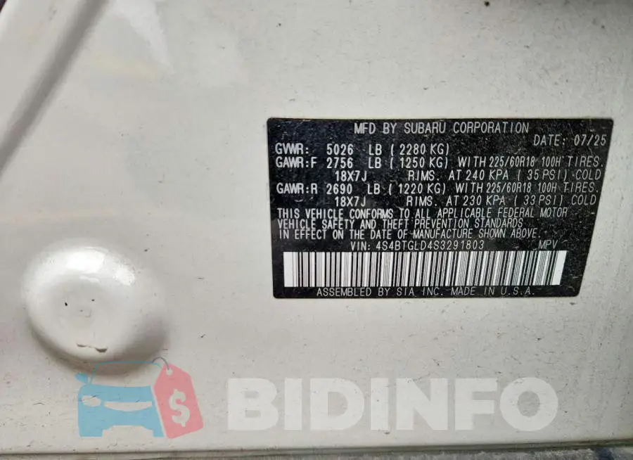 4S4BTGLD4S3291803 Photo# 12