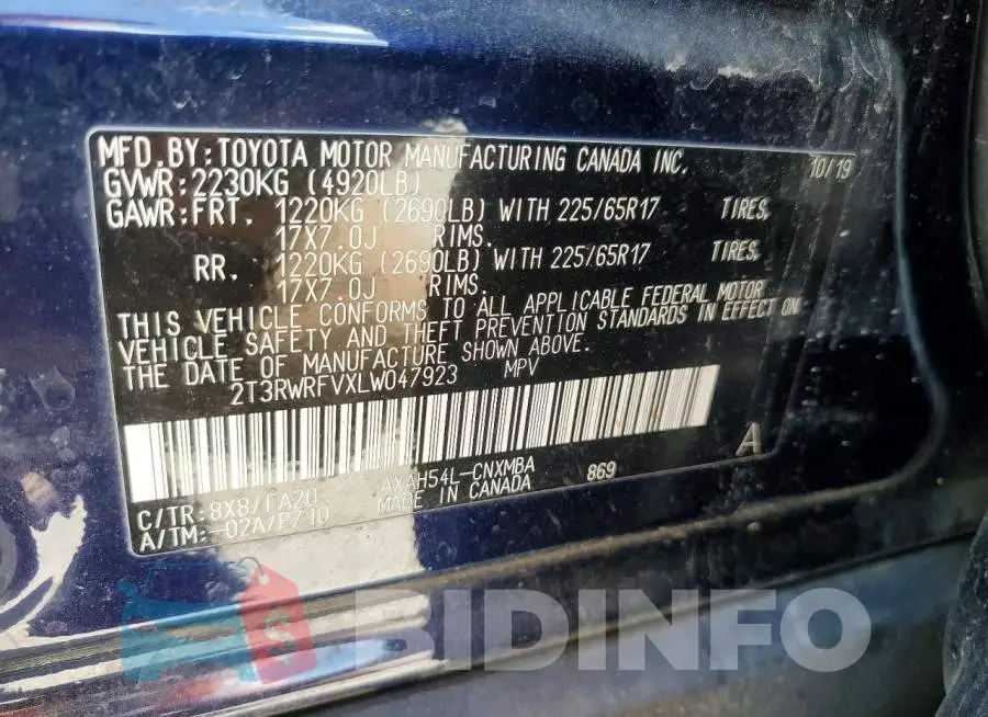 2T3RWRFVXLW047923 Photo# 13