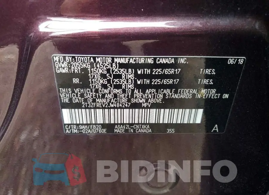 2T3ZFREV2JW484247 Photo# 13