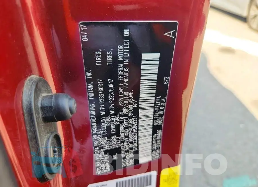 5TDKZ3DC7HS849331 Photo# 14