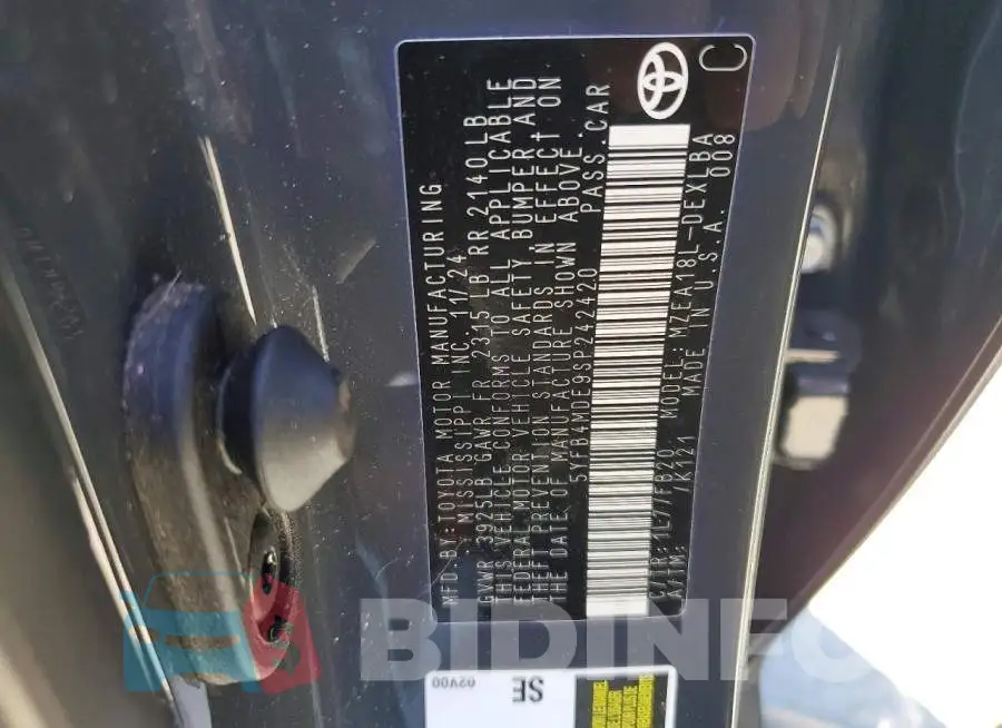 5YFB4MDE9SP242420 Photo# 12