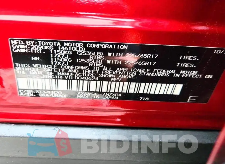 JTMG1RFV1LD048624 Photo# 12
