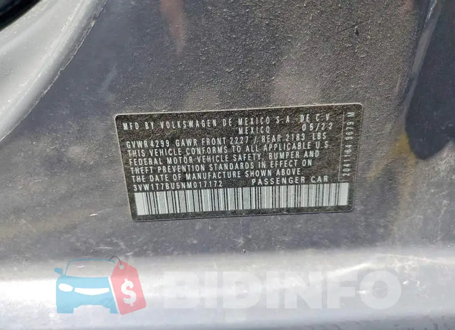 3VW1T7BU5NM017172 Photo# 12