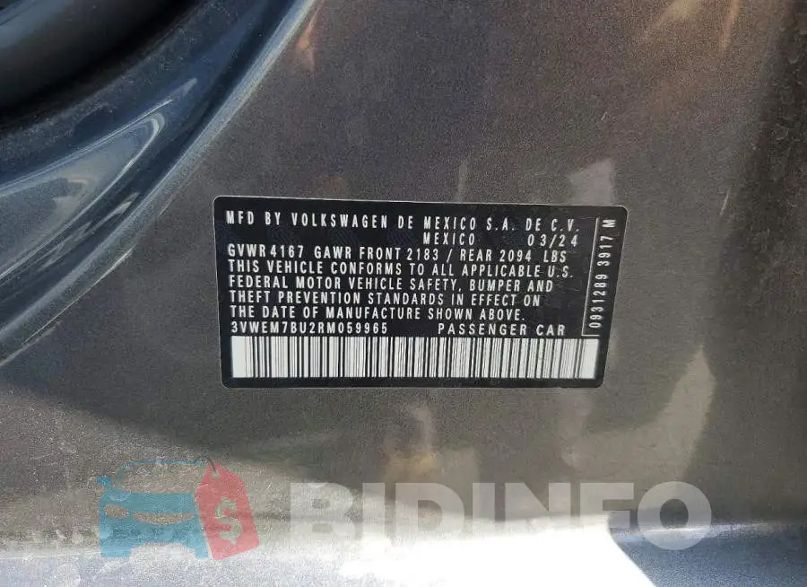 3VWEM7BU2RM059965 Photo# 12