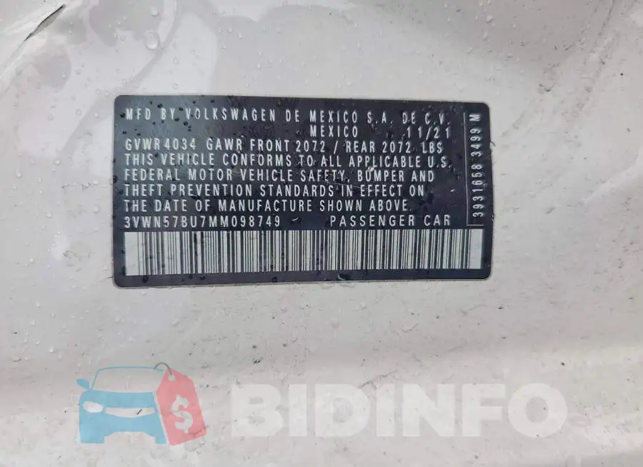 3VWN57BU7MM098749 Photo# 12