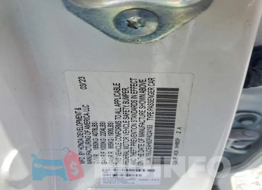 19UDE4H60PA024193 Photo# 12