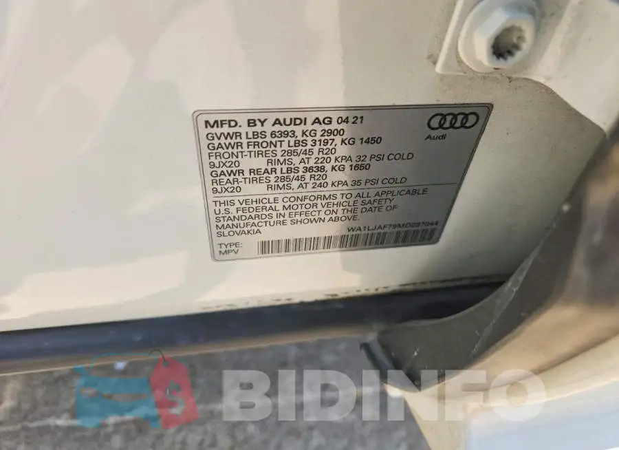 WA1LJAF79MD037044 Photo# 14