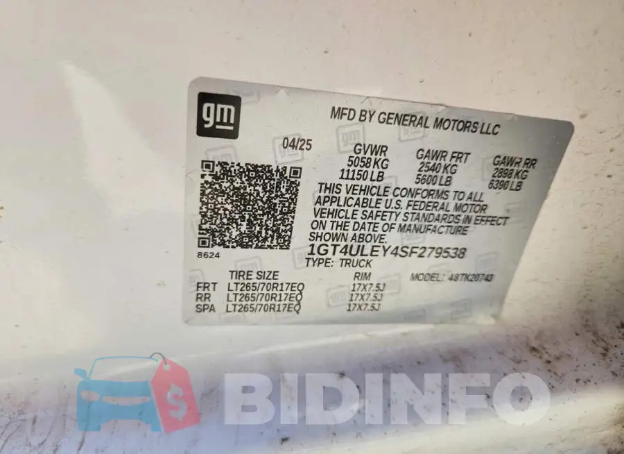 1GT4ULEY4SF279538 Photo# 13