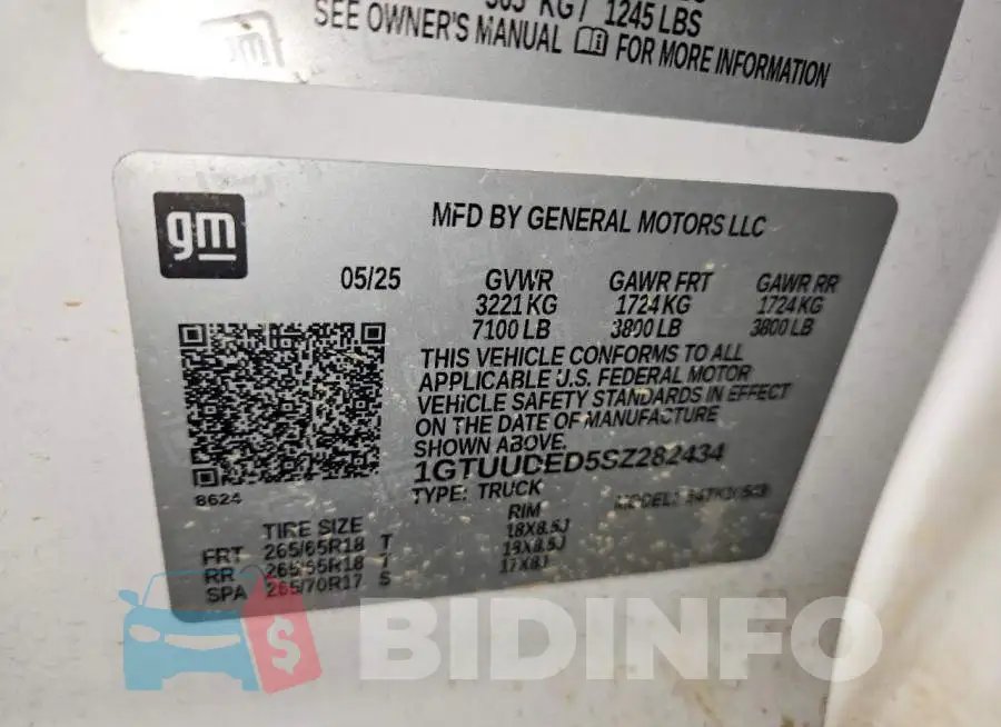 1GTUUDED5SZ282434 Photo# 12