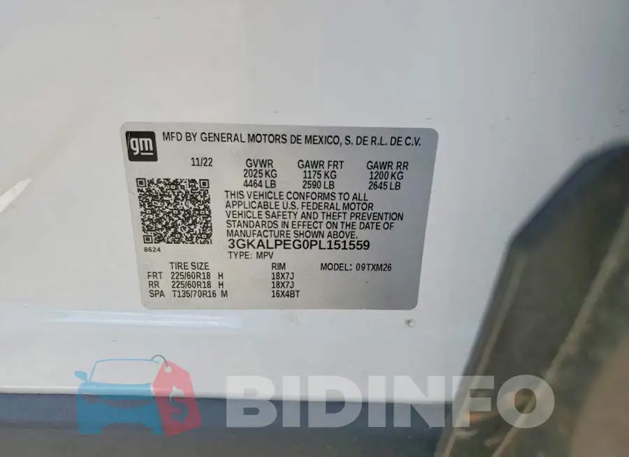 3GKALPEG0PL151559 Photo# 12