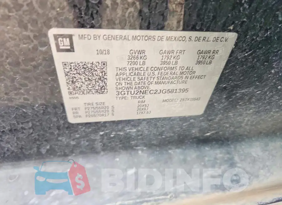 3GTU2NEC2JG581395 Photo# 12