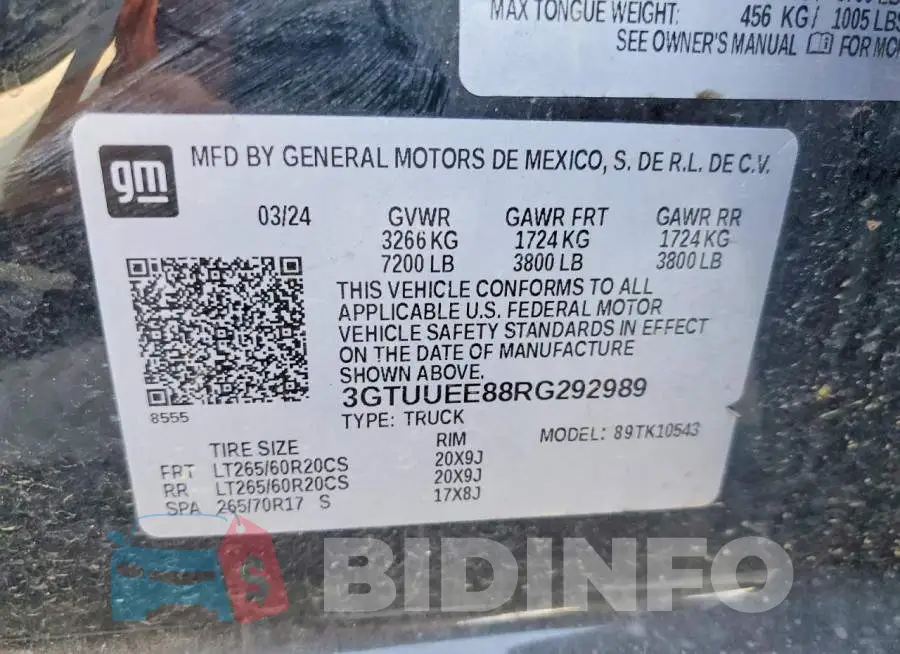 3GTUUEE88RG292989 Photo# 12