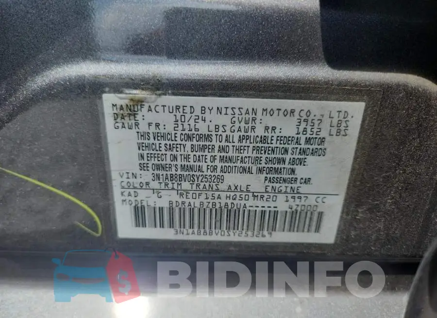 3N1AB8BV0SY253269 Photo# 12