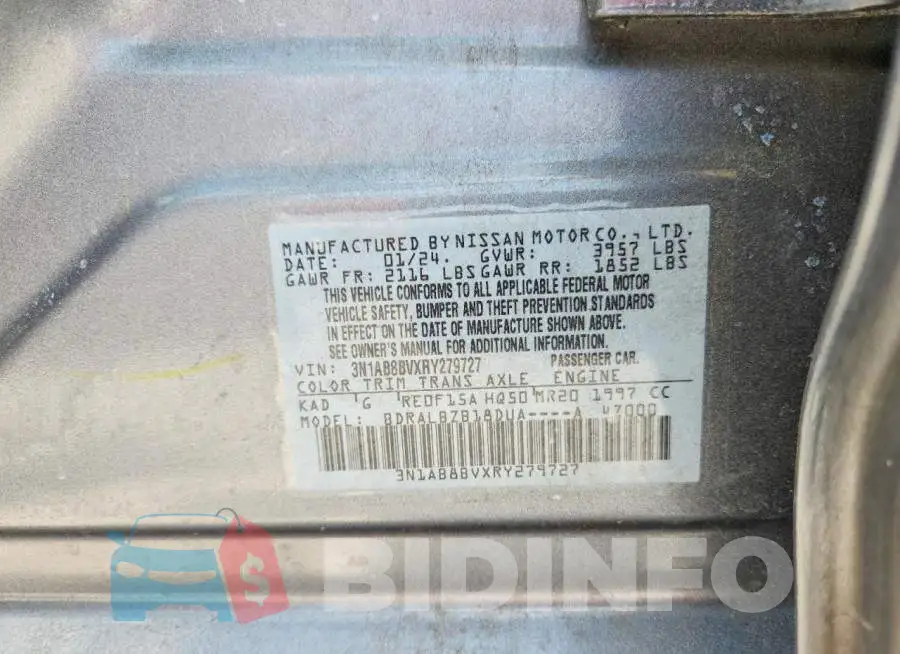3N1AB8BVXRY279727 Photo# 12