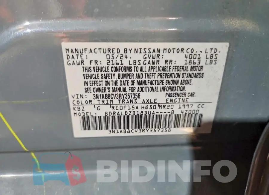 3N1AB8CV3RY357358 Photo# 12