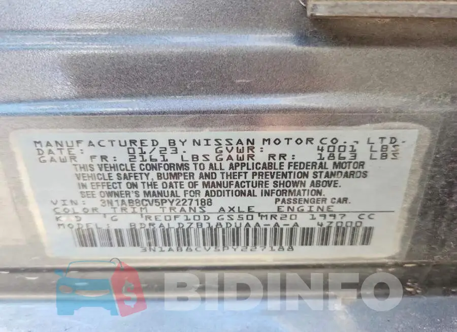 3N1AB8CV5PY227188 Photo# 12