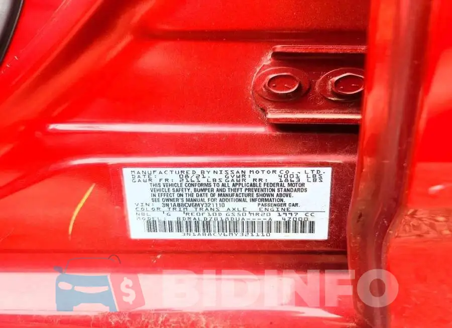 3N1AB8CV6MY321110 Photo# 12