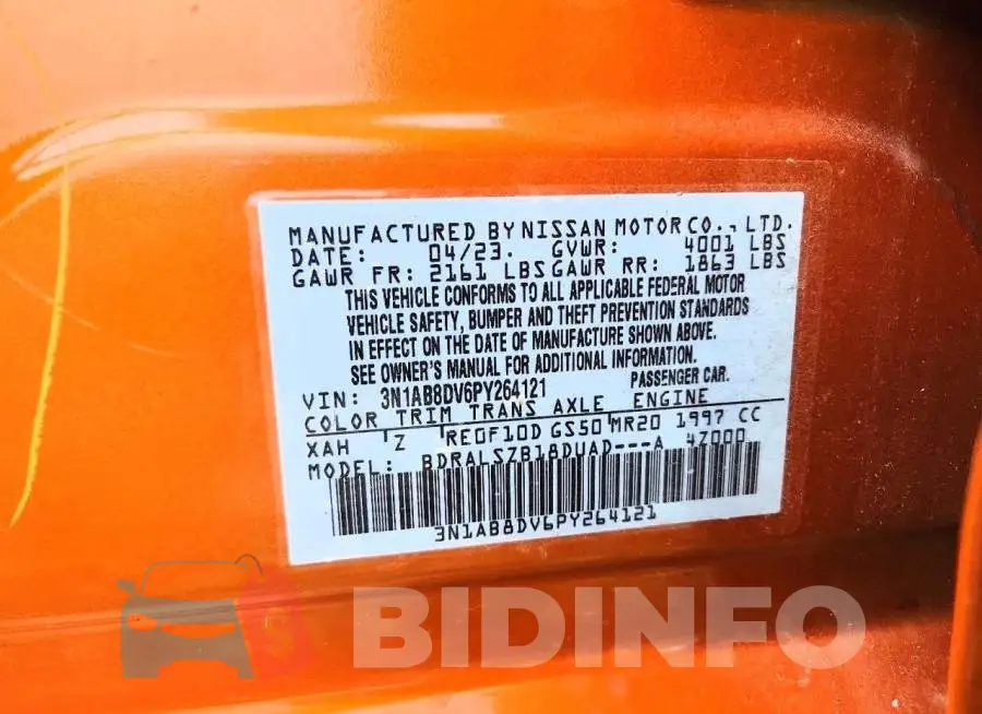 3N1AB8DV6PY264121 Photo# 12