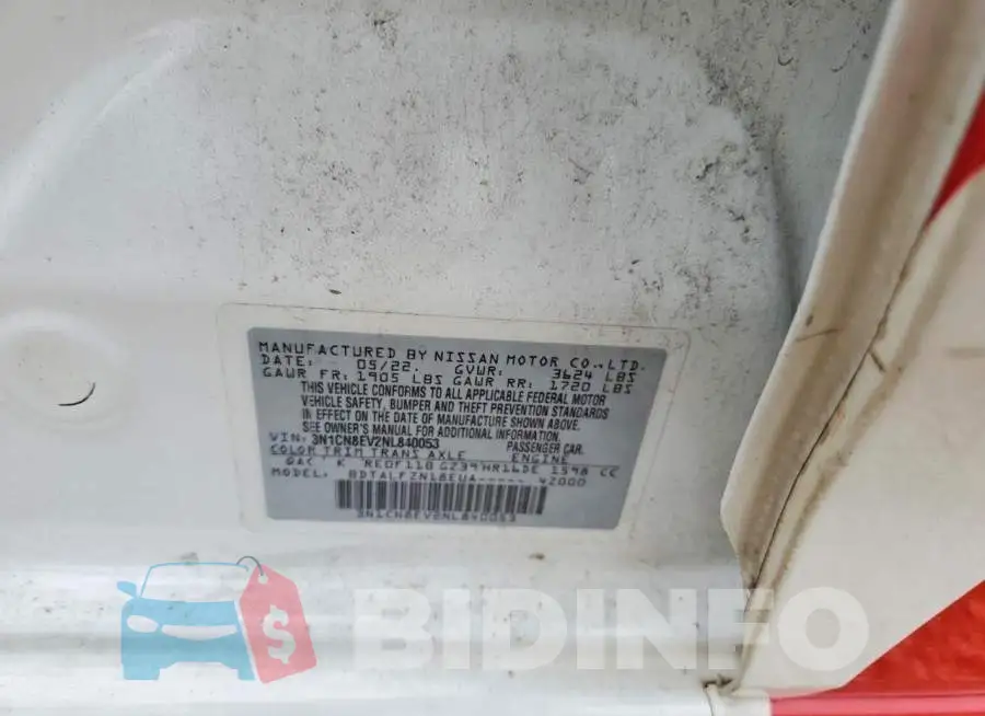3N1CN8EV2NL840053 Photo# 13