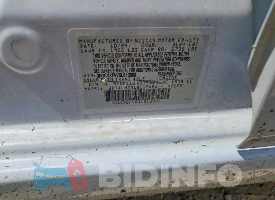 3N1CN8FV2SL813008 Photo# 12