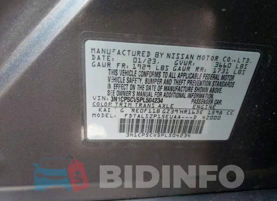 3N1CP5CV5PL504234 Photo# 13