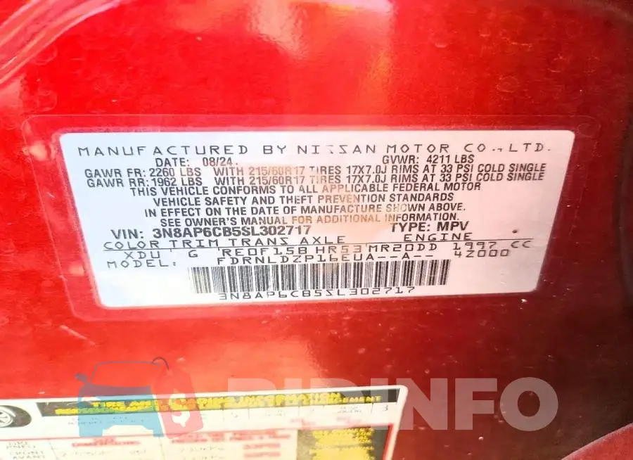 3N8AP6CB5SL302717 Photo# 13