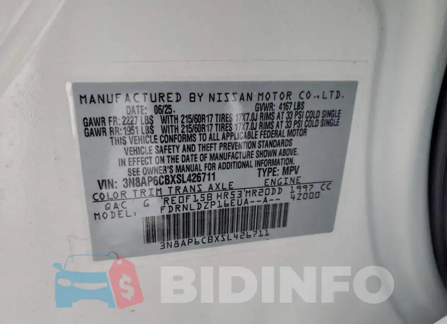 3N8AP6CBXSL426711 Photo# 13