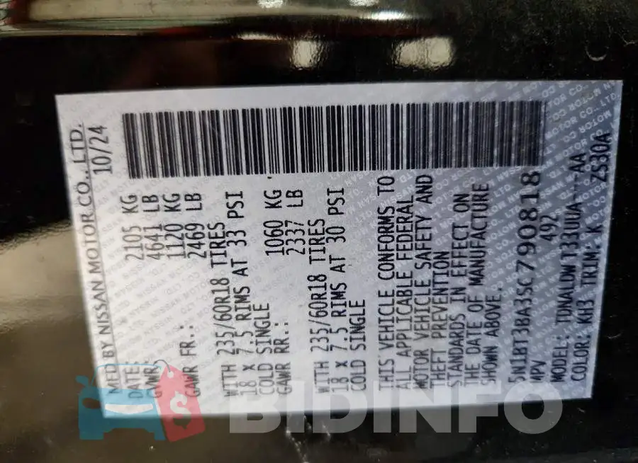 5N1BT3BA3SC790818 Photo# 13