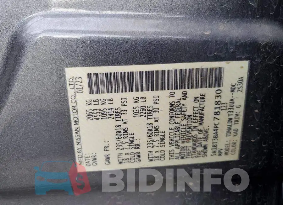 5N1BT3BA4PC781830 Photo# 12
