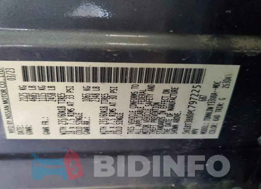 5N1BT3BB0PC797225 Photo# 13