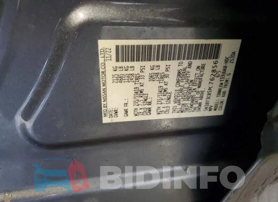 5N1BT3CB5PC762856 Photo# 13