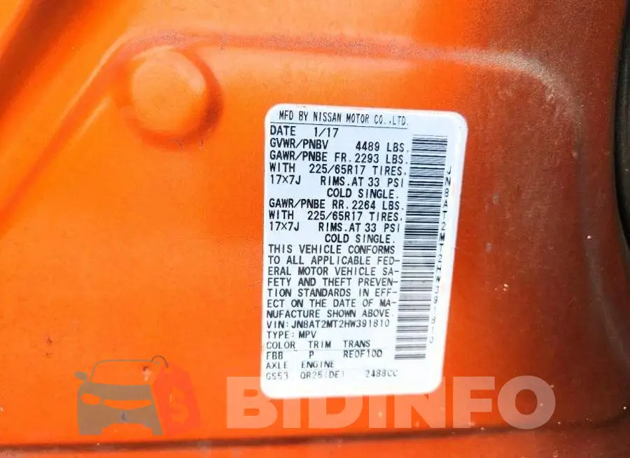 JN8AT2MT2HW391810 Photo# 13