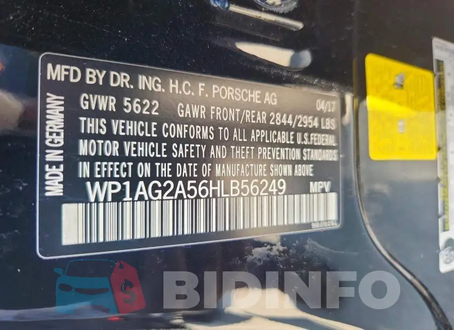 WP1AG2A56HLB56249 Photo# 14
