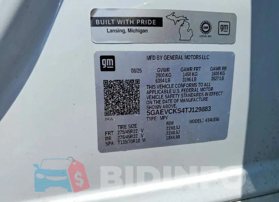 5GAEVCKS4TJ129883 Photo# 12