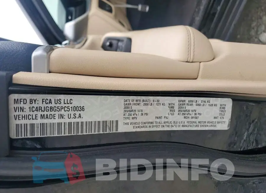 1C4RJGBG5PC510036 Photo# 13