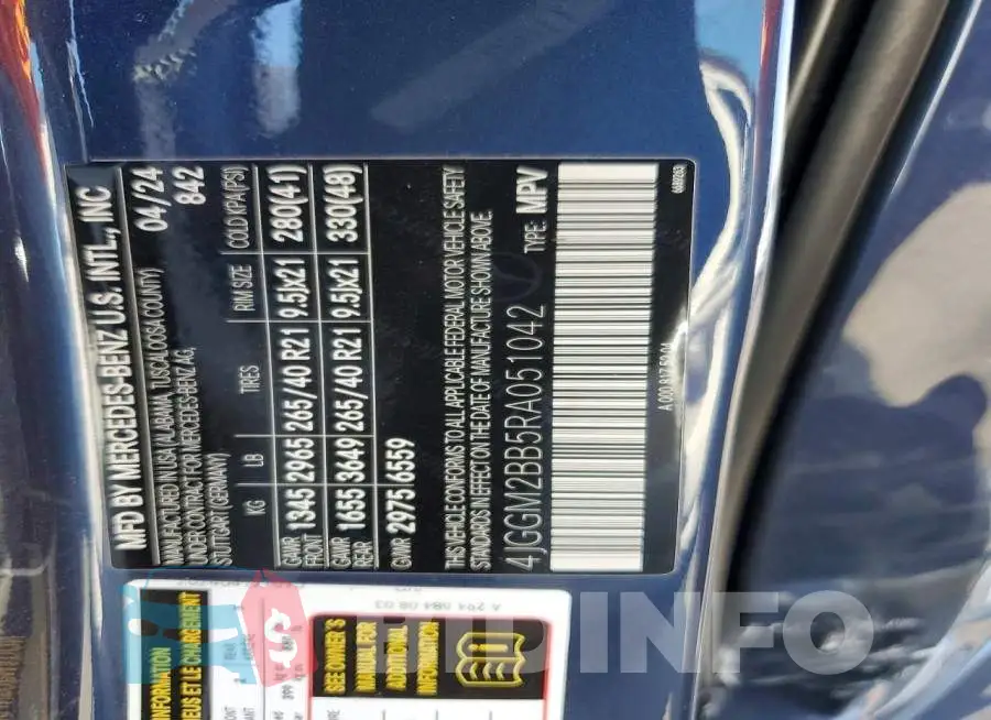 4JGGM2BB5RA051042 Photo# 13