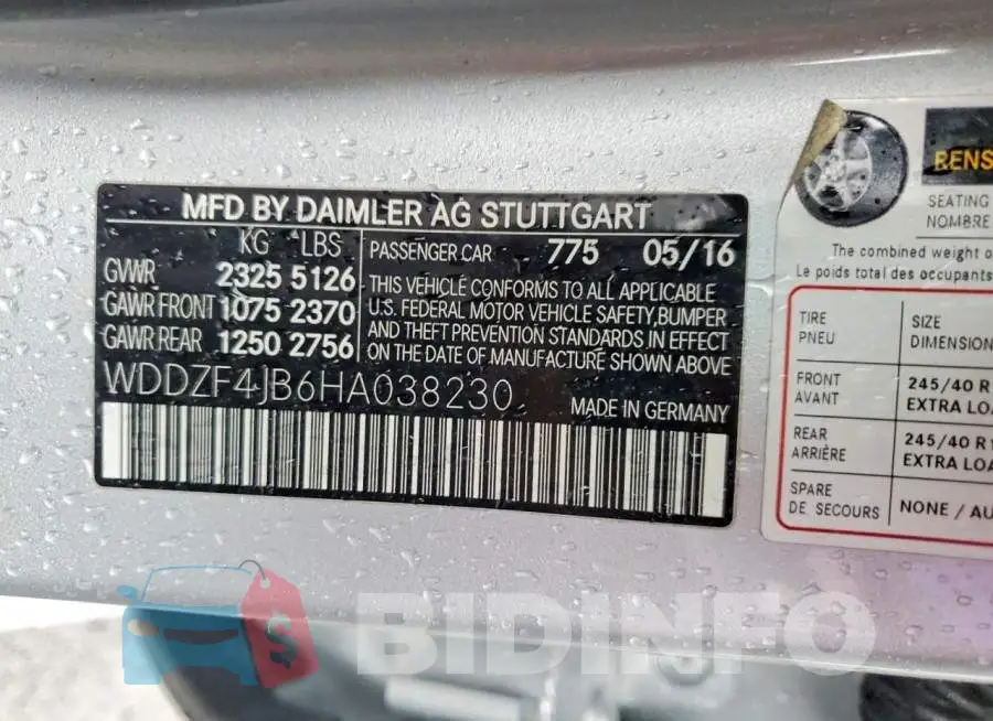WDDZF4JB6HA038230 Photo# 12