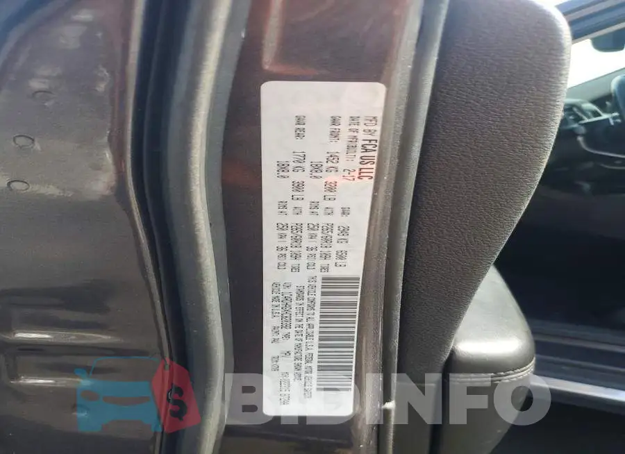 1C4RDHAGXHC820392 Photo# 13