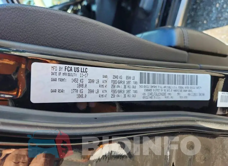 1C4RDJFG6JC243205 Photo# 13