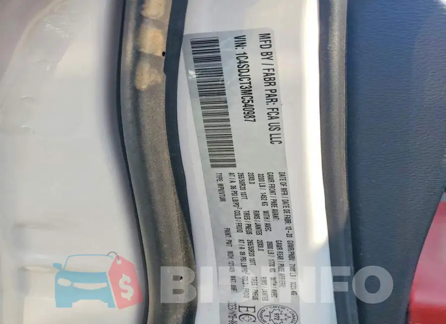 1C4SDJCT3MC540987 Photo# 13