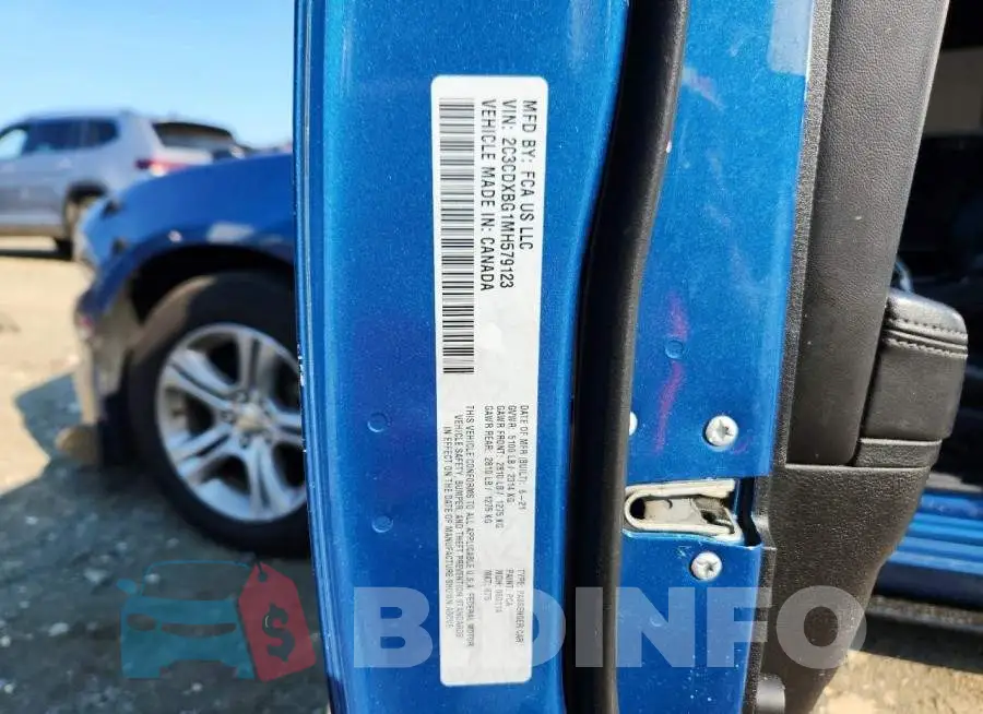 2C3CDXBG1MH579123 Photo# 12