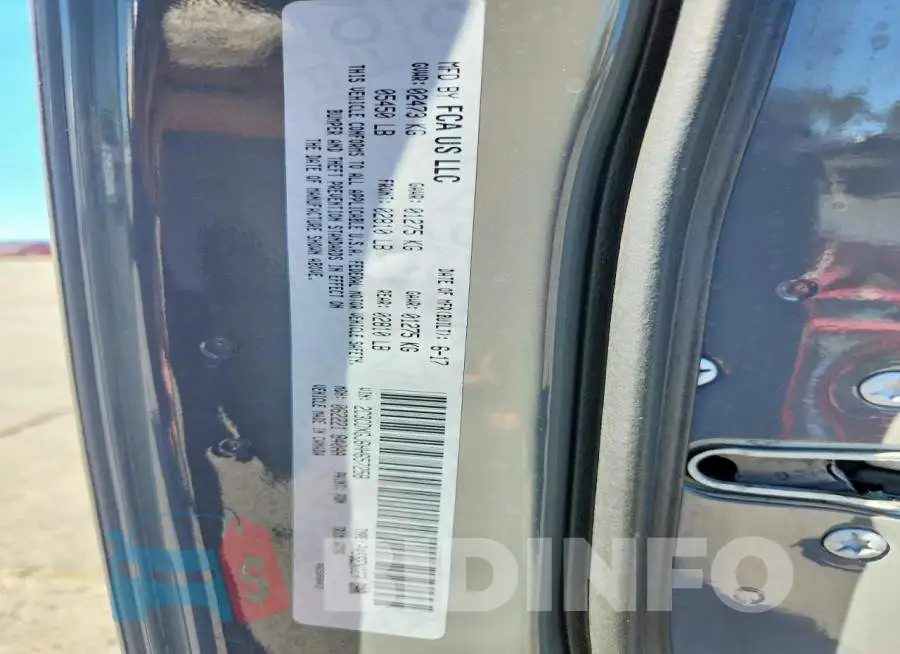 2C3CDXGJ6HH657258 Photo# 13