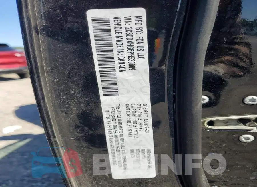 2C3CDXHG6PH530009 Photo# 13