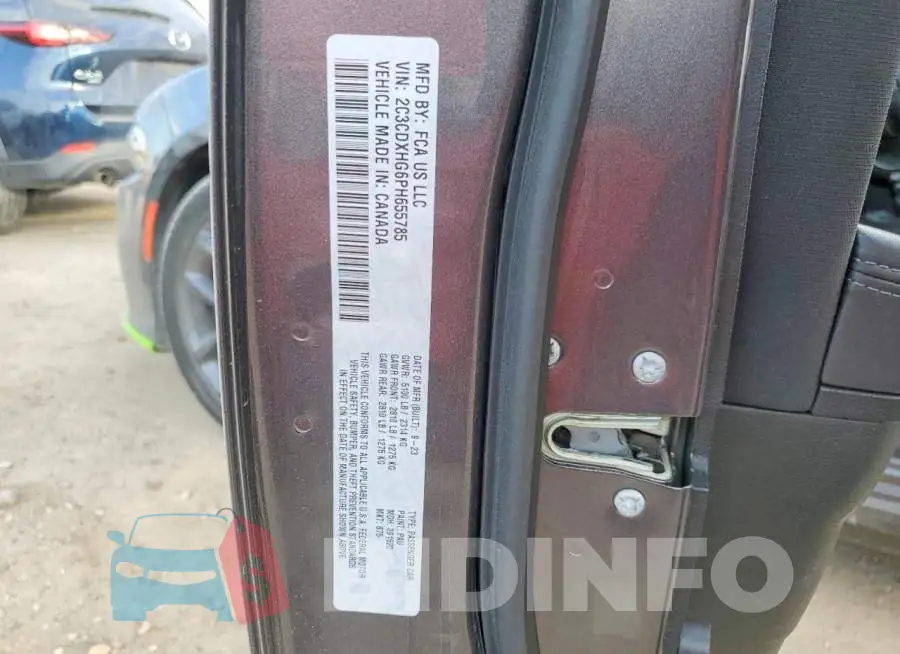 2C3CDXHG6PH655785 Photo# 12