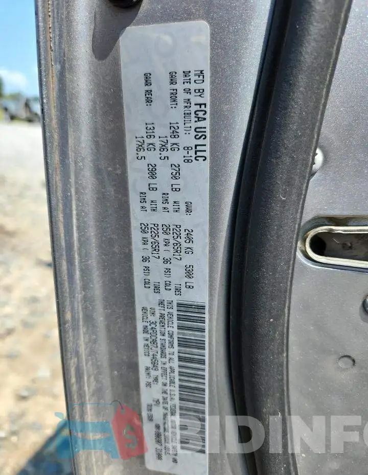 3C4PDCAB7JT445649 Photo# 13