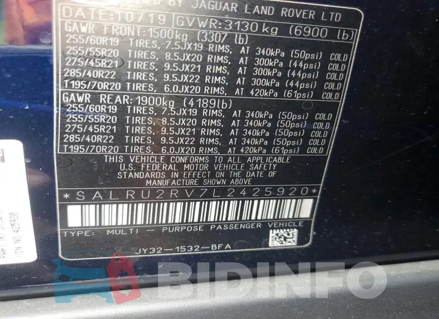 SALRU2RV7L2425920 Photo# 13