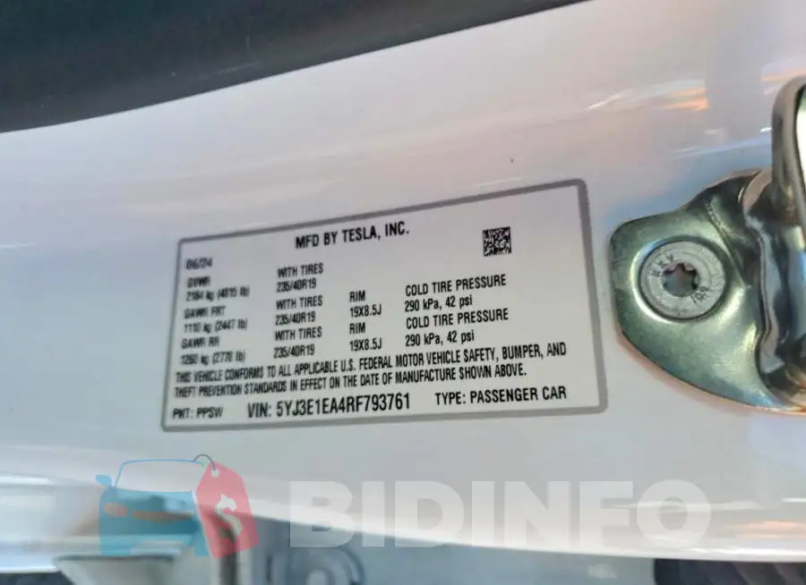 5YJ3E1EA4RF793761 Photo# 13
